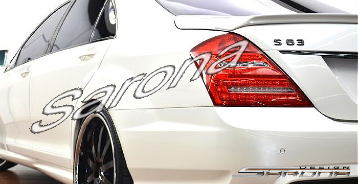 Custom Mercedes S Class  Sedan Trunk Wing (2007 - 2013) - $379.00 (Part #MB-084-TW)